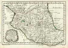 Mexico Map By Jacques Nicolas Bellin