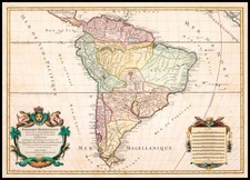 South America Map By Alexis-Hubert Jaillot