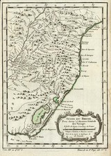 South America Map By Jacques Nicolas Bellin