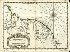 South America Map By Jacques Nicolas Bellin