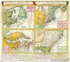 New England, Mid-Atlantic and Southeast Map By Homann Heirs