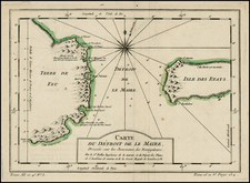 South America Map By Jacques Nicolas Bellin