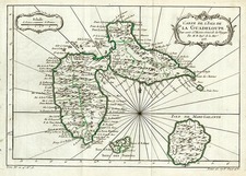 Caribbean Map By Jacques Nicolas Bellin