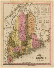 New England Map By Henry Schenk Tanner