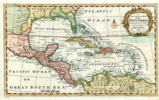 South, Southeast, Caribbean and Central America Map By William Guthrie