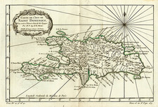 Caribbean Map By Jacques Nicolas Bellin