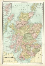 Europe and British Isles Map By George F. Cram