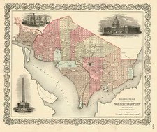 Mid-Atlantic Map By Joseph Hutchins Colton