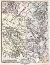 Southwest and Rocky Mountains Map By Augustus Herman Petermann