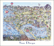 Pictorial Maps and San Diego Map By Laurie Meier / Premium Promotions
