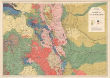 Rocky Mountains Map By U.S. Geological Survey / Ferdinand Vandeveer Hayden