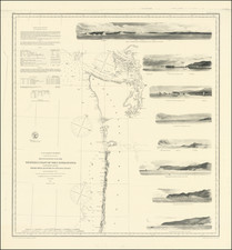 Reconnaissance of the Western Coast of the United States (Northern Sheet)  From Umpquah River to the Boundary By The Hydrographic Party . . . 1855 . . . Corrected to 1864