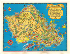 Hawaii, Hawaii and Pictorial Maps Map By Ruth Taylor White