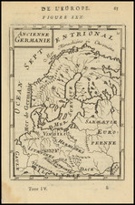 Ancienne Germanie  (Scandinavia) By Alain Manesson Mallet