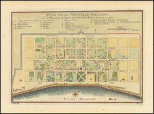 New Orleans Map By Jacques Nicolas Bellin