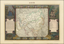 Asia Map By Victor Levasseur