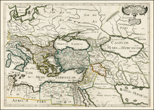 Balkans, Italy, Mediterranean, Central Asia & Caucasus, Middle East, Holy Land, Turkey & Asia Minor and Balearic Islands Map By Nicolas Sanson