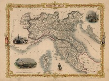 Europe, Italy, Mediterranean and Balearic Islands Map By John Tallis