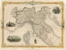 Europe, Italy, Mediterranean and Balearic Islands Map By John Tallis