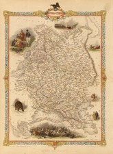 Europe and Russia Map By John Tallis