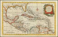 Florida and Caribbean Map By Thomas Bowen