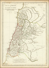 Middle East and Holy Land Map By Jean-Baptiste Bourguignon d'Anville