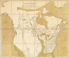 United States and North America Map By Aaron Arrowsmith