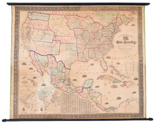 United States Map By Samuel Gaston  &  Alvin Jewett Johnson