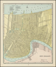 New Orleans Map By George F. Cram