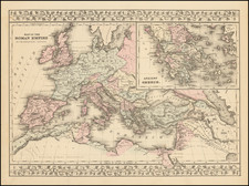 Europe Map By Samuel Augustus Mitchell