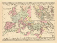 Europe Map By Samuel Augustus Mitchell