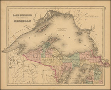 Midwest and Michigan Map By O.W. Gray