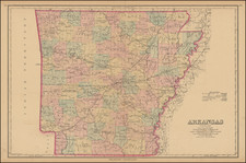 Arkansas Map By O.W. Gray