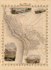 South America Map By John Tallis