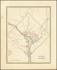 Washington, D.C. Map By Thomas Gamaliel Bradford