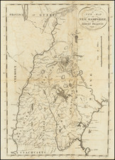 A New Map of New Hampshire By Jeremy Belknap 1791. By Samuel Hill / Jeremy Belknap