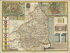 British Counties Map By John Speed