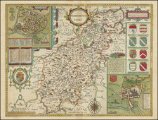 British Counties Map By John Speed