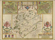 British Counties Map By John Speed