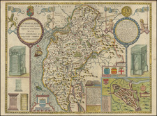 British Counties Map By John Speed