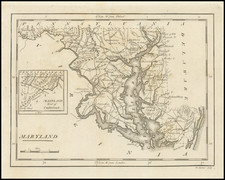 Maryland Map By Mathew Carey