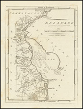 Delaware Map By Mathew Carey