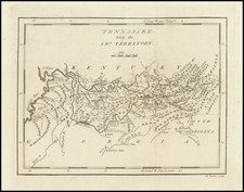 Tennessee Map By Mathew Carey