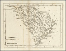 South Carolina Map By Mathew Carey