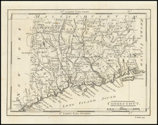 Connecticut Map By W. Barker