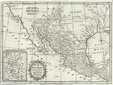 Texas, Southwest, Mexico and Baja California Map By Thomas Kitchin