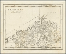 Kentucky Map By Mathew Carey