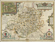 British Counties Map By John Speed