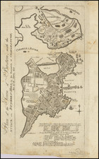 Plan of the Town of Boston, with the Attack on Bunker's Hill, in the Peninsula of Charlestown the 17th of June 1775 By John Norman