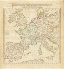 Europe Map By Jean-Baptiste Bourguignon d'Anville